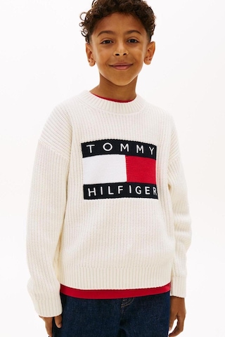 Tommy Hilfiger Erkek Çocuk Triko Kb0kb10071 Ekru