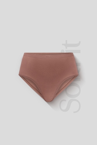 İz Yapmayan Basic Kadın Yüksek Bel Bato Külot Modal Pamuk 6'lı - Softfit Latte,bronz,bitter