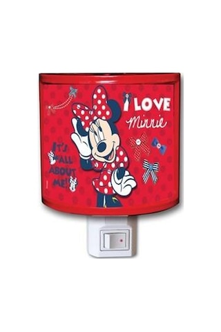 Ykc Minnie Mouse Gece Lambası-Lisanslı Çok Renkli