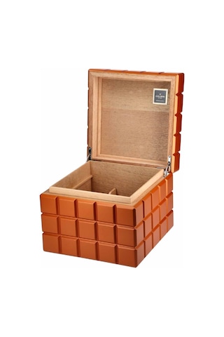 Colibri Heritage Cube Turuncu Sedir Humidor Puro Kutusu