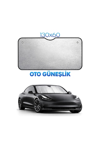 Araba Ön Cam Güneşlik 130x60 Alüminyum Katlanır Rulo Vantuzlu Oto Güneşlik