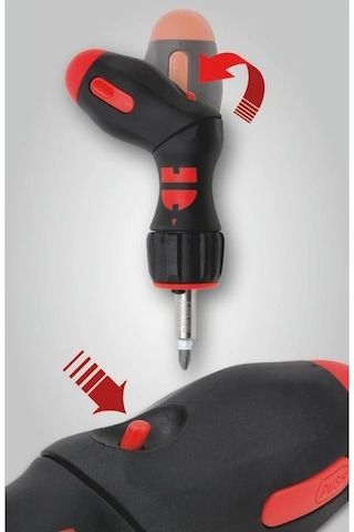 Würth Tabanca Tipi Cırcır Magazinli Tornavida Seti 37 Parça Led Işıklı Ergonomik Tasarım