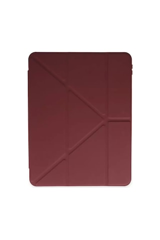 Mey İthalat Apple iPad Uyumlu 9.7 2018 Kılıf Kalemlikli Mars Tablet Kılıfı - Mürdüm Arka Kapak