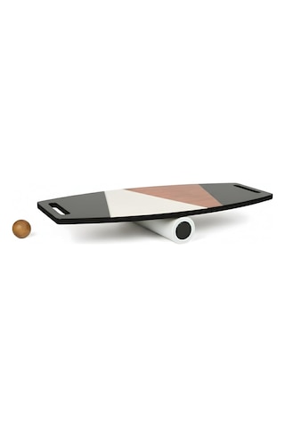 Renkli Denge Tahtası Balance Roller Board Çift Fonksiyonlu Sörf Eğitim Tahtası Kaykay Eğitim Tahtası 73 X 31 Cm Çok Renkli