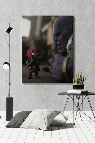 Deadpool Thanos Kanvas Tablo
