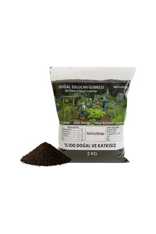 %100 Doğal Solucan Gübresi -2 Kg 4 Lt Diğer