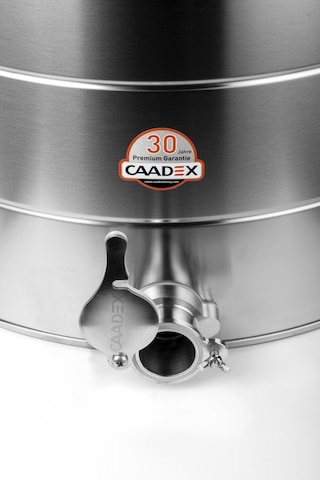 Caadex Bal Dinlendirme Kazanı, Paslanmaz Musluklu, Paslanmaz, 25 L / 35 Kg, Cx-camcs35