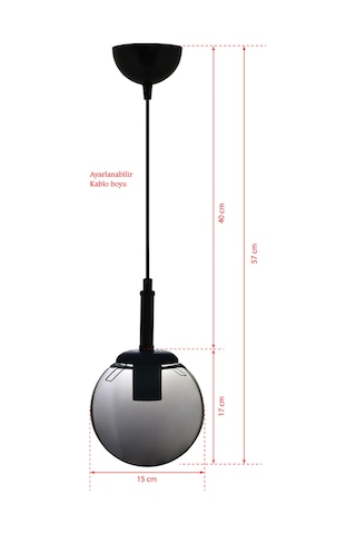Tekli Pelota Sarkit Avize Dekoratif Obje