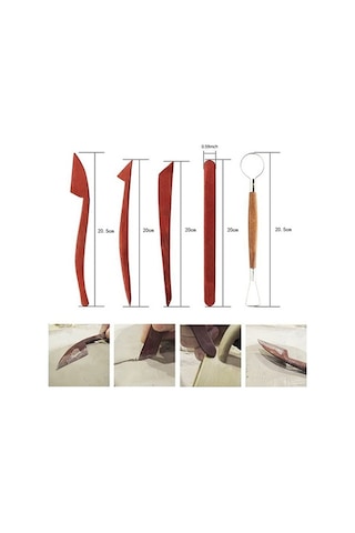 Pazly 23 Parçalı Profesyonel Seramik Kil Seti - Pratik Modelleme Aletleri Kiti