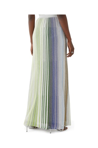 Missoni Payetli Maxi Etek Yeşil Çok Renkli