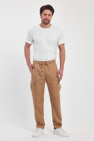 Alexander Gardi Alexandergardı Beli Lastikli Erkek Kargo Pantolon E24-51204-erkk Camel