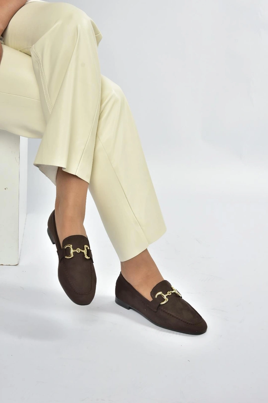 Fox Shoes V780161202 Kahverengi Süet Günlük Kadın Ayakkabı Kahverengi-süet