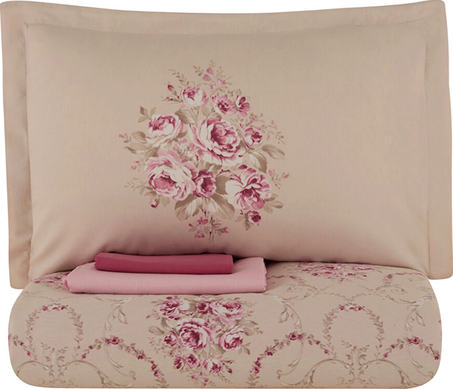 Karaca Home Mayron Krep Çift Kişilik Nevresim Takımı Multicolour Renkli