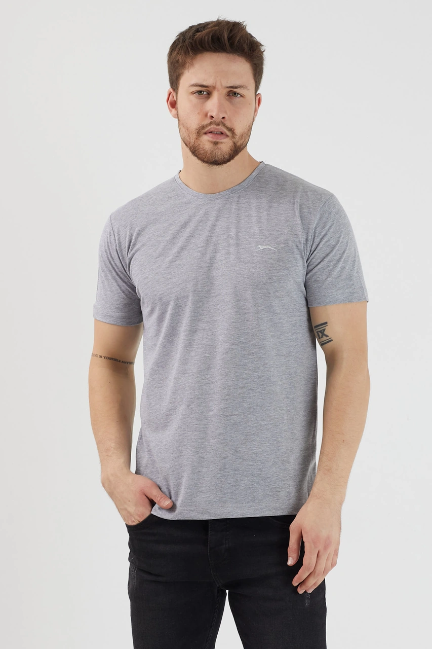 Slazenger Sander Ktn 5 Li Set Erkek Beyaz - Gri - Lacivert - Koyu Yeşil - Açık Pembe Tişört Beyaz - Gri - Lacivert - Koyu