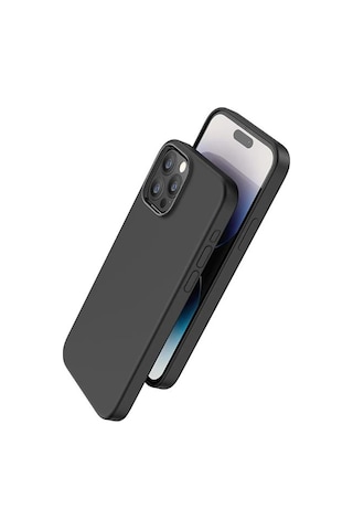 Hoco Pure Series Apple iPhone Uyumlu iPhone 15 Pro Max Manyetik Silikon Kılıf- 5775 Mavi