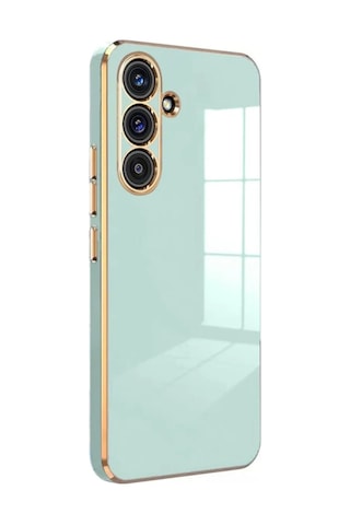 Newface - 534 - Samsung Galaxy Uyumlu S24 Fe Kılıf Volet Silikon - - Csmo-tex - Açık Yeşil