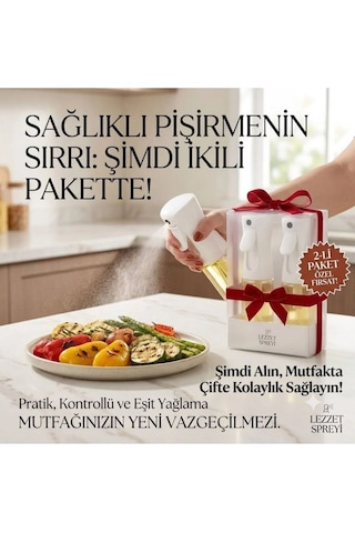 2'li Set Yağdanlık Cam Şişe Yağ Püskürtücü 225 Ml Airfryer Kızartma Izgara Salata Için Yağlık Büyük Boy Beyaz