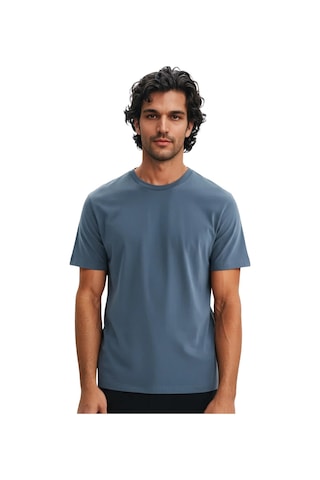Ar-ma Erkek Regular Fit Pamuk Süprem Basic Bisiklet Yaka Tişört Y31344408002 Mavi M