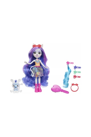 Enchantimals Zebra Zemirah ve Grainy ile Aksesuarları HNV28