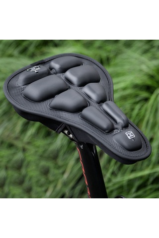 Lemestar Dağ Bisikleti Akıllı Hava Yastığı: Su Geçirmez, Darbe Emici, Kaymaz Tpu Kumaşlı Saddle Kılıfı - Siyah Siyah