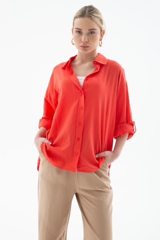 Fashion Friends Bayan Gömlek 25y0051k1 Coral Coral Nar Çiçeği