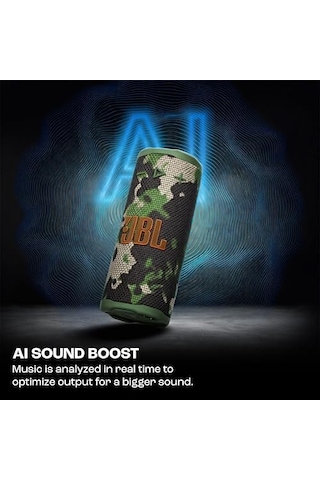 Jbl Grip Bluetooth Hoparlör, Camuflaj, Jbl Pro Ses, Aı Sound Boost, Ip68 Su Geçirmez Ve Toz Geçirmez, Ambiyans Aydınlatması, 14 Saate Kadar Çalma Süresi, Auracast Çoklu Hoparlör Bağlantısı, Jbl