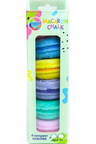 6 Lı Renkli Yumuşak Macaron Tebeşir Seti