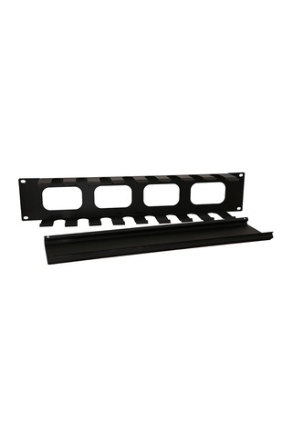 Kastap 1U 19'' Kızaklı Kapakli Kablo Düzenleme Paneli