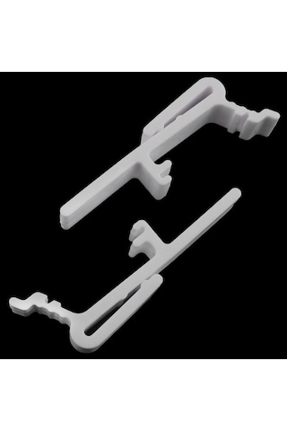 Tongxida Dikey Panjur Klipsi Destek Seti - 8 Adet Plastik Beyaz Askısı, 8 Cm Uzunluk