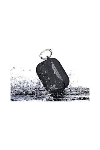 Apple Uyumlu AirPods Pro 3 Kılıf Deri Tarzı Silikon Case 03 Siyah
