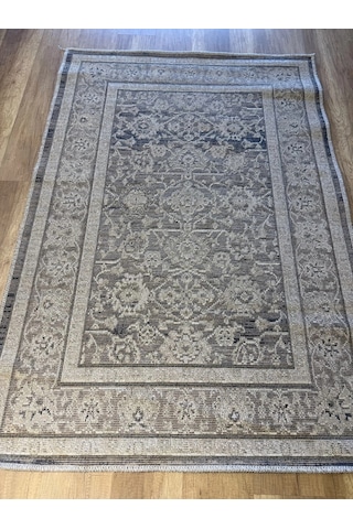 Luxess Halı Alpaca 1191 Kahve Eskitme Desenli Makine Halısı Kahverengi