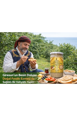 Giresun Yağlı Fındık Ezmesi %80 Fındık Oranı 660 Gr X 2 Adet Avantajlı Set