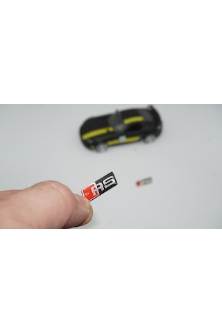 Audi Rs Direksiyon Alüminyum Alaşımlı 3M 3D Sticker Logo 2Li Set