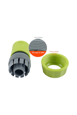 Qingmipy Bahçe Hortumu Hızlı Bağlantısı - Sızdırmaz 3/4" Musluk Adaptörü Abs Malzeme