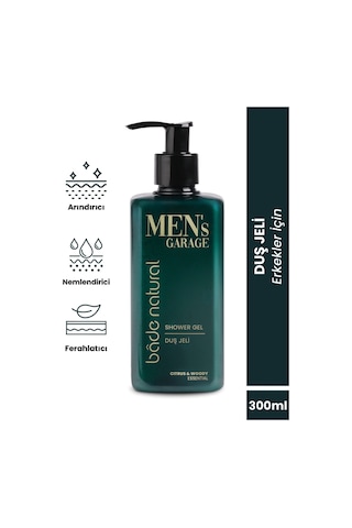 Bade Natural Men's Garage Arındırıcı Ve Canlandırıcı Duş Jeli 300 ML