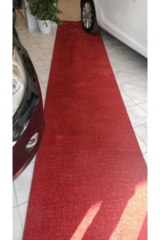 Yağmurser Halı 1009 Kırmızı Protokol Kaymaz Taban Kesme Yolluk