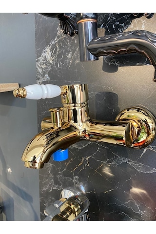 İsaoğlu Yapı Gold Banyo Bataryası Duş Musluğu
