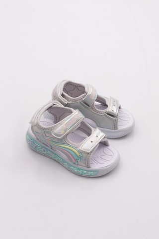Marco Kids 02-26y210 Çocuk Patik Işıklı Sandalet Gümüş