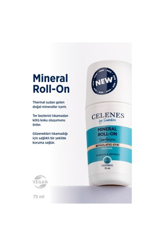 Celenes Thermal Storforsen Beyazlatıcı Etki Unisex Roll-On Deodorant 75 ML