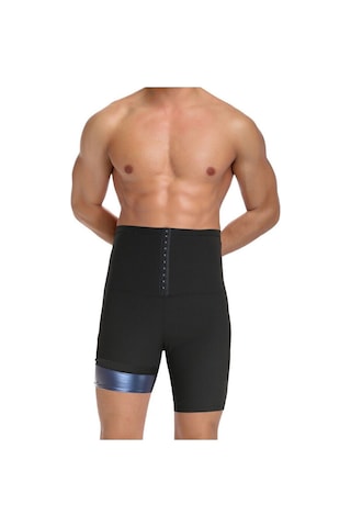 Mistirik Sauna-şort Unisex Yağ Yakan Termal Giyim Sauna Şort Siyah