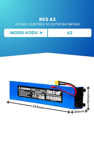 Rks A3 Uyumlu Batarya 36v 6.000mah