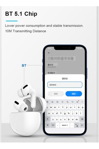 Primepickings 5.1 Bt Dokunmatik Kontrol Binaural Spor Kulaklık Şarj Kutusu, Şarjlı, Bluetooth, 10m İletim