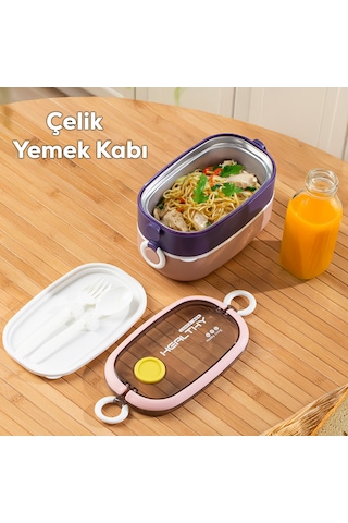 Porsima 66729-1 Stainless Steel Vakumlu Lunch Box Sefer Tası 1300m