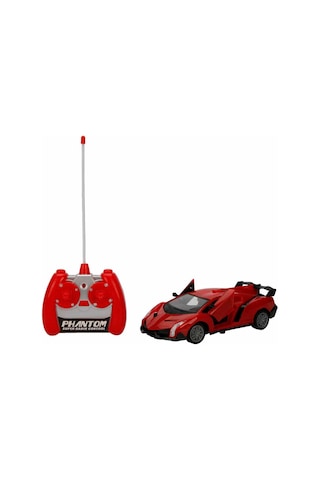 Şarjlı Uzaktan Kumandalı 20 Cm Spor Araba Modern Team Rc Yarış Arabası Açılır Kapı Kırmızı