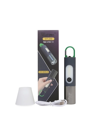 Delux Serisi Çadır Işığı Pilli Lamba Balkon Lambası Şarjlı Kamp Feneri Type-c Led Aydınlatma