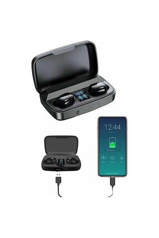 Kablosuz Dijital Göstergeli Çağrı Cevaplayabilen Tws 5.0 Bluetooth Kulaklık