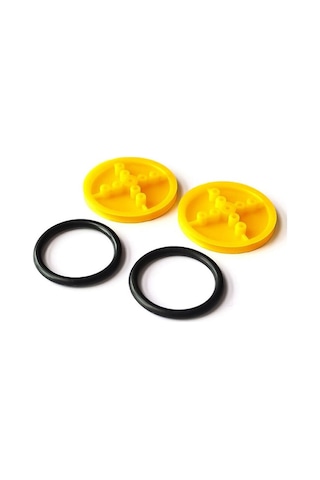 42mm Mini Plastik Rubber Tekerlek Tt Motor Ve 3mm Mil Uyumlu