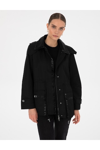 Pierre Cardin Kadın Siyah Kaban 50306387-vr046 Siyah