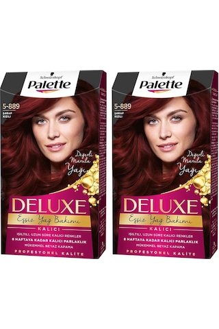 Palette Deluxe 5 - 889 Şarap Kızılı X 2 Adet Saç Boyası
