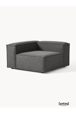 Most Mollis Köşe Modül Berjer 41 Koyu Antrasit Keten Kumaş Yumuşa Koyu Antrasit